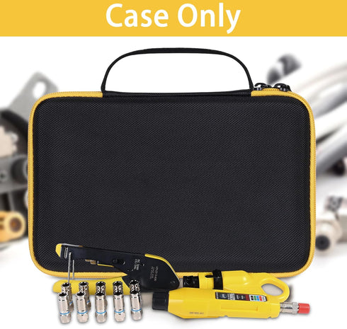 Aenllosi Hard Carrying Case Replacement for Klein Tools VDV002-818 Coaxial Cable Tools and Connectors,Customised Holder for Coax Cable Crimper Kit...
