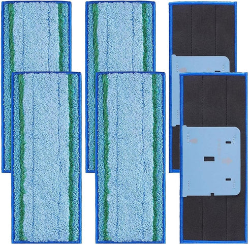 ANBOO 6 Pack Wet Mopping Pads for Irobot Braava Jet M6 Ultimate Robot Mop, Upgraded M6 Wet Sweeping Mop Pads Washable and Reusable Microfiber Repl...