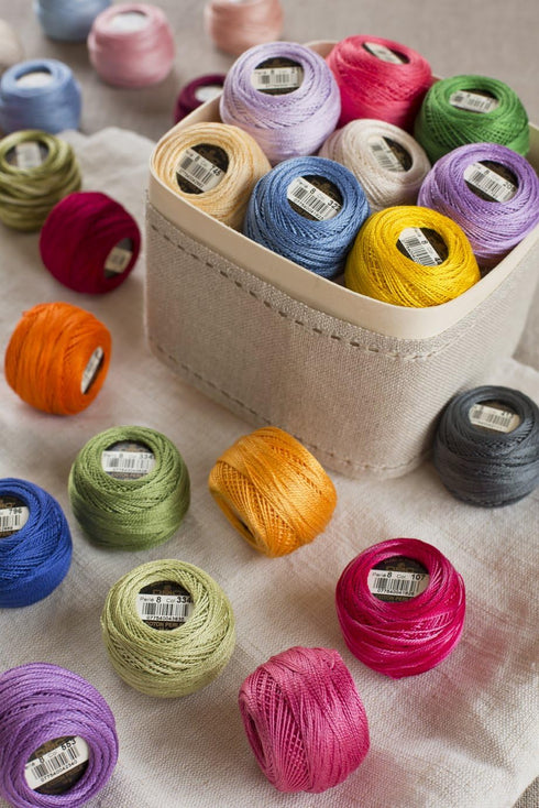 DMC Pearl Cotton Ball Size 8 87yd, Variegated Steel Grey...