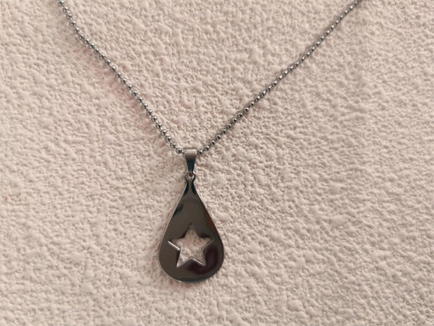 Guitar Pick Star Necklace Solid Stainless Ball Chain Guitar Pick Gift Jewellery...