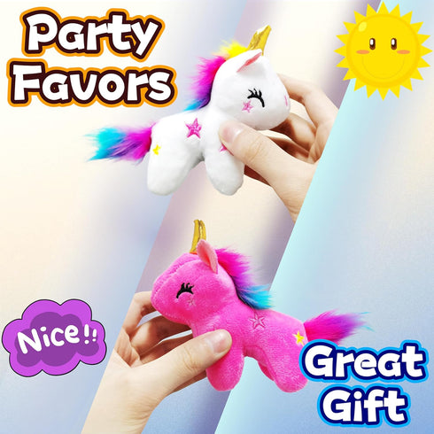 Pink Unicorn Stuffed Animals for Girls and Boys, Cute Unicorn Plush Toys Keychain, Soft and Fun Mini Plush Toy, Small Stuffed Animal for Children'...