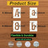 6 Inch Alphabet Letter Stencils, 66 Pcs Reusable Plastic Letter Number Symbol Interlocking Drawing Template Kit for Painting on Wood, Wall, Glass,...