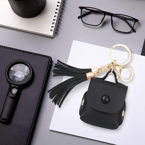 Simpolor Designed for Airpods Case (1st and 2nd Generation), Premium PU Leather AirPods Case Cover with Tassels and Metal Buckles, Compatible with...
