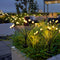2 Pack Solar Garden Lights, 20LED Solar Powered Firefly Lights, Starburst Swaying Light Waterproof, Solar Garden Decorative Lights, Outdoor Yard P...