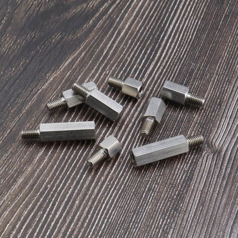 Create idea 8PCS Single Head Stud Hex Standoff Spacers Male to Female Thread 10mm 15mm 20mm 30mm M6 x M6 for PCB Hexagonal Fasteners Hardware Acce...
