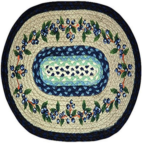 Earth Rugs 48-312BV Placemat, 13 by 19-Inch, Blue...