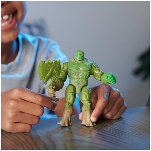 DC Comics, Batman and Swamp Thing Armory Attack Batcycle Set, Exclusive Armored Batman and Swamp Thing Action Figure with Accessories, Kids Toys f...