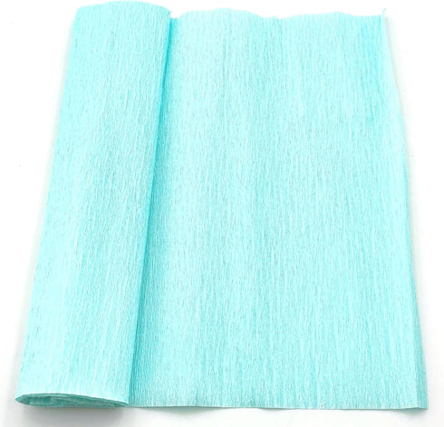 YOOGCORETT 2 Rolls Aquamarine Crepe Paper Streamers Party Decorations for Wedding, Birthday, Holiday, Christmas Ornament Flower Making and DIY Sup...