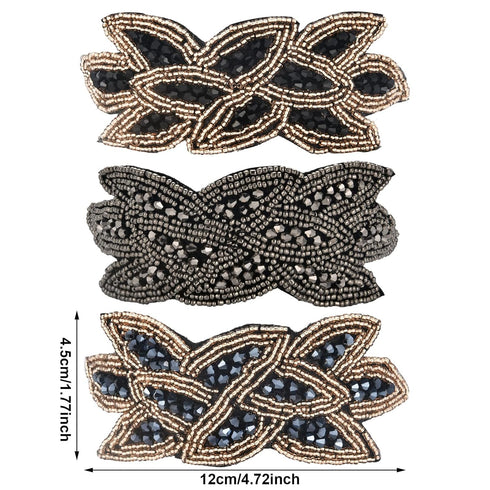 Tatuo 3 Pieces 1920s Flapper Headbands for Women 20s Vintage Headpiece Rhinestone Beaded Leaf Hairband Hair Accessory...