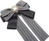 Topz black bow brooch for women large ribbon collar pin cravat Womens bow tie rhinestone brooch pin jabot bowtie for men necktie shirt decoration ...