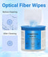 100 Pcs Optical Fiber Wipes,Clean Wipes for Fiber Optics,Dust and lint wipe cloth Optical Fiber End Cleaning Paper for industrial instrument,elect...
