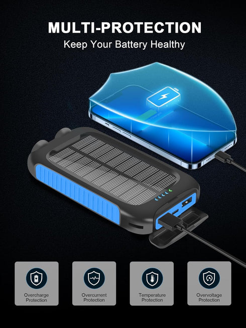 ??????4 ?????????????? Solar Power Bank -38800mAh Waterproof Portable Solar Phone Charger with LED Flashlight/Fast Charge USB C External Backup Ba...