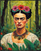 Posterizer 1 pcs- Frida Kahlo inspied art-stroll in the nature-Famous Figures Art Collection-Floral Botanical Art- Living Room Bedroom Decor- unfr...