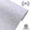 Sparkly Snow White Chunky Glitter Faux Leather Roll 12 x 52 inch Shiny Solid Color Winter Fabric for Cricut Bows Earrings Crafts (18015#1)...