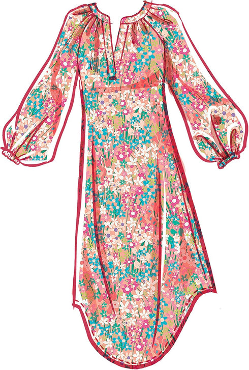 McCall's Misses' Raglan Sleeve Dress Sewing Pattern Kit, Code M8212, Sizes XS-S-M, Multicolor...