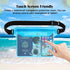 Hatisan Waterproof Pouch with Waist Strap, Waterproof Fanny Pack Keep Phone Valuables Safe and Dry Beach Accessories for Vacation Boating Swimming...