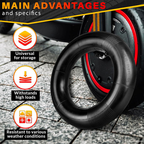 Electric Scooter Tires Inner Tubes 80/65-6 Inflatable Tires Electric Scooter Trike Scooter Inner Tube - Mini Bike Tire Inner Tube Heavy Duty Elect...