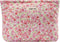 Quilted Floral Cotton Makeup Pouch,Coquette Quilted Cosmetic Bag for Women and Girls, Aesthetic Organizer Bag, Flower Cute Travel Toiletry Bags(01...