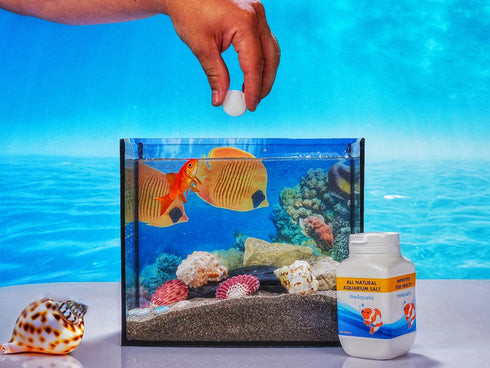 Premium Aquarium Salt, Aquarium Salt Freshwater Tablets for Aquarium Water Treatments Essential Supplies (20 Tablets)...