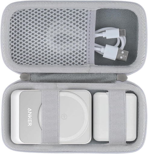 khanka Hard Travel Case Replacement for Anker MagGo 3-in-1 Charging Station,Qi2 Certified 15W MagSafe-Compatible Wireless Charger Stand,Case Only(...