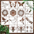 15 Pcs Sunflower Bee Stencils Butterfly Dragonfly Birds Stencil Spring Nature Templates DIY Craft Stencils for Painting on Wood Wall Canvas Rock C...