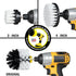 Drillbrush Drill Brush Power Scrubber by Useful Products 3 Piece Drill Brush Cleaning Tool Attachment Kit for Cleaning Furniture, Carpet, Chairs, ...