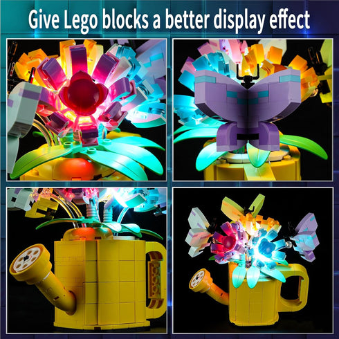 Vaodest LED Light for Lego 31149 Flowers in Watering Can,Design and Configuration Compatible with Model 31149 (LED Light Only, Not Building Block ...