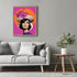 Posterizer 1 pcs-vintage woman purple and orange collage-Retro Art-Abstract & Modern Art-Gift for Art Lovers- UNFRAMED Wall Art...