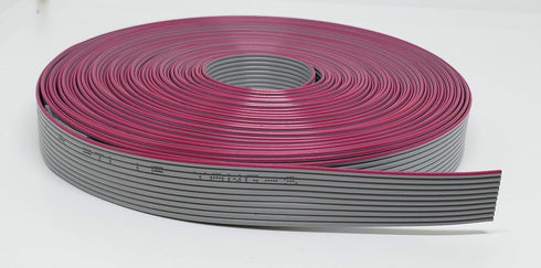 10P 10 Meters or 33 Feet Roll IDC Silver Flat Ribbon Cable for 2.54mm Connectors, 10 Wire, 10 Conductors,...