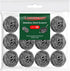 10 Pcs Stainless Steel Scrubbers,Dish Scrubbers,Steel Wool Scrubbers for Cleaning Pots and Pans,Kitchen Sinks,Household...