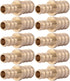 SharkBite 3/8 Inch x 1/2 Inch Crimp Reducing Coupling, Pack of 25, Brass Plumbing Fitting, PEX Pipe, PE-RT, UC009LF...