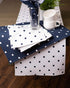 DII Polka Dot Kitchen Collection, Table Runner, 14x72, Black/White Reversible...