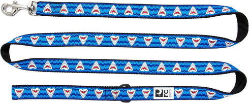 RC Pets 1" x 6 ft Dog Leash, Shark Attack...