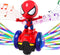 Musical Dancing Robot Toys for Kids 3-5 Years Old, Spiderman Toys for Boys 4-6 Years Old, Car Toys with Flashing Light and Music, Kids Toys for Ag...