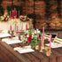Irenare 3 Pieces Wood Grain Tablecloth Western Tablecloths Rustic Plastic Table Covers Rectangular Table Decoration for Barbecue Fall Autumn Weste...