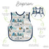 BapronBaby Adventure Awaits Bapron - No Neck Tie Safer Bib for Baby & Toddler - Soft Waterproof Stain Resistant - Machine Washable - Sz Baby/Toddl...