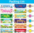 48 Pcs Holiday Monthly Headliners Set 12 Months of The Year Headers Monthly Bulletin Board Seasonal Monthly Headers with 36 Colorful Round Blank C...
