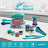 Sistema To Go Collection Bento Box Cube Plastic Lunch and Food Storage Container, 5.3 Cup, Multi-Compartment, Color Varies, BPA Free...