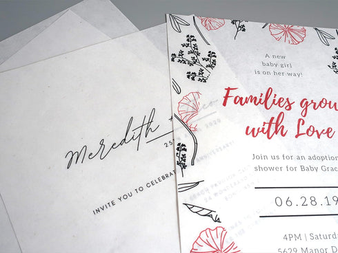 Set of 2 - Japanese Traditional Ogawa Washi Paper for Digital Printing - Letter Size (8.5 x 11 in) - Plain Translucent - 30 Sheets - Made in Ogawa...