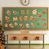 Christmas Cutouts Xmas Gingerbread Classroom Bulletin Board Decorations Merry Christmas Party Supplies for Toddler Kids Students Classroom Decors...