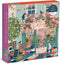 Galison Afternoon Tea Puzzle, 500 Pieces, 20” x 20” – Floral Jigsaw Puzzle with a Beautiful Illustration by Victoria Ball – Thick Sturdy Pieces, C...