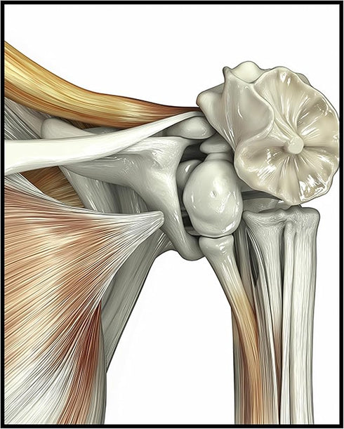 Posterizer 1 pcs-artistic illustration of the human shoulder joint 3-Teachers & Classrooms-Abstract & Modern Art-School and classroom art- unframe...
