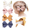 California Tot Set of 4 Faux Suede 3D Bow Clips for Toddlers, Girls (3D Set of 4)...