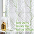 FMFUNCTEX White Valance Curtains for Windows Print Tree Branch Semi Sheer Valance Grey Green Rod Pocket Window Treatment 1 Panel, 50 x 15 Inches...