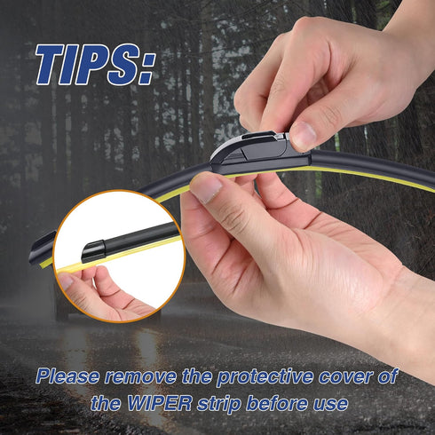 28"+28" Water Repellent Windshield Wiper Blades Replacement For Ford Fusion 2019-2013,Escape 2020-2013,Focus 2018-2012,Edge 2020-2015 OEM Quality ...