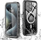 GUSTAVE Magnetic for iPhone 15 Pro Max Waterproof Case Support Wireless Charging Shockproof Dirt-Proof Full-Body Rugged Cover with Built-in Screen...