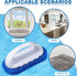 2 Pieces Corner and Step Pool Round Brush 180 Degree Rotation Handle Scrub Brush Sponge Brush Sponge Bathtub Pool Scrub Brush for Ground Swimming ...