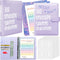 Axolotl 100 Envelopes Money Saving Challenge Binder, A5 Savings Budget Challenges Binders with Cash Envelopes, 100 Days Envelope Saving Binder Boo...