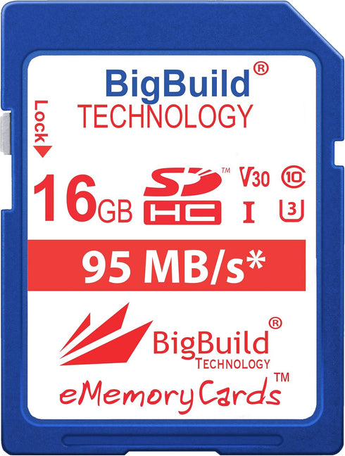 16GB UHS-I U3 95MB/s Memory Card for Canon PowerShot SX420 is, SX430 is, SX520 HS, SX530 HS, SX540 HS, SX60 HS, SX610 HS, SX620 HS, SX710 HS, SX72...