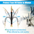 RV Winterize Sprinkler Systems and Outdoor Faucets Air Compressor Quick-connect plug -to 3/4"-11.5 NH hose threads and 1/4" Garden Hose Faucet Blo...